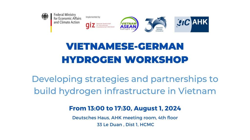 30 representatives of domestic and international organisations engaged in Hydrogen discussion at the Vietnamese-German Workshop on August 1