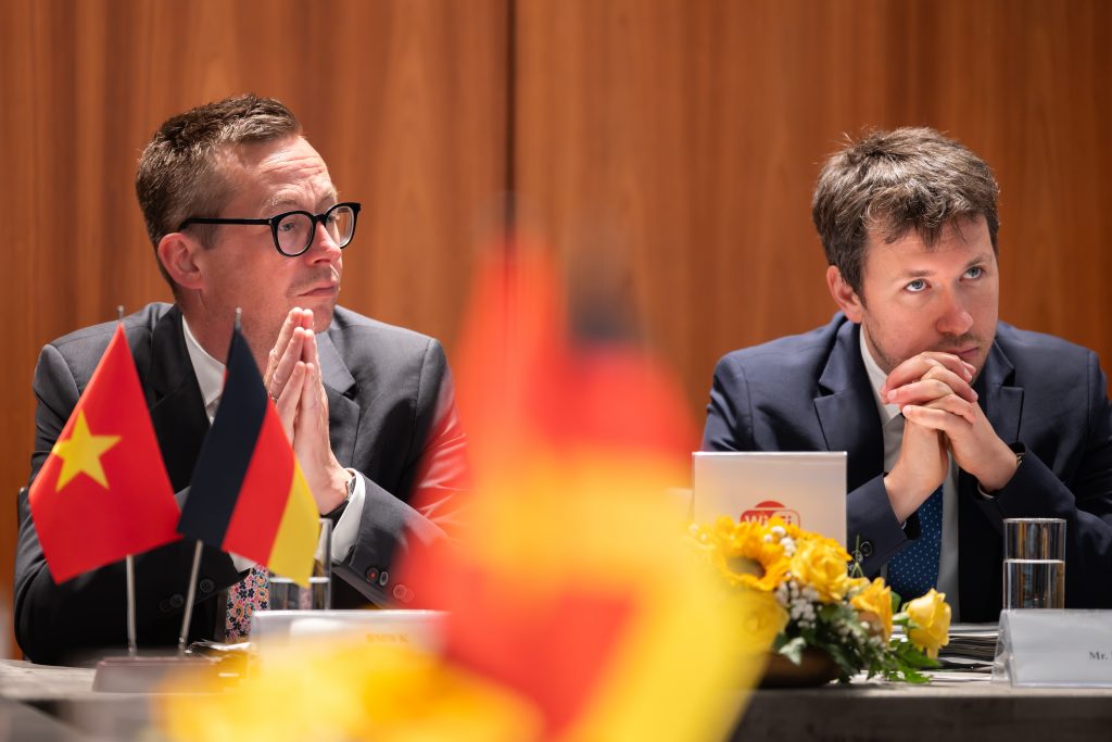 The German Federal Ministry for Economy and Climate Action (BMWK) delegation headed by Tobias Pierlings, Head of Division Foreign Trade Policy South-and South-East Asia